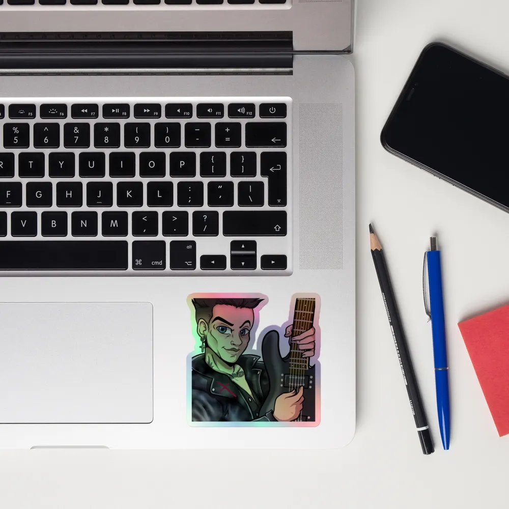 Rockin Riffs Holographic Sticker product image (12)