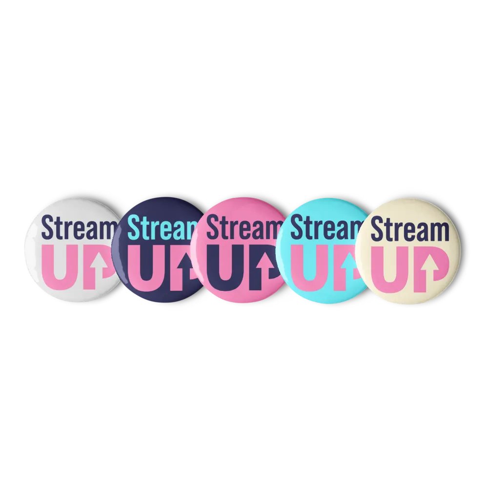 Stream UP Logo Pin Button Set product image (3)