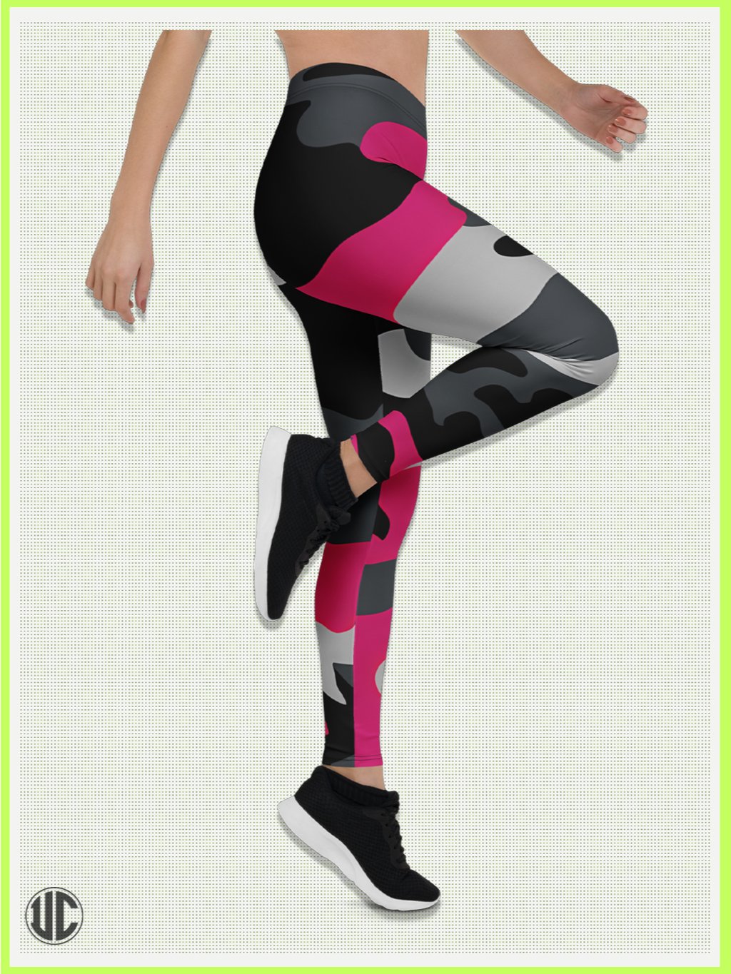 Savage Pink Camo – Women’s Leggings product image (3)