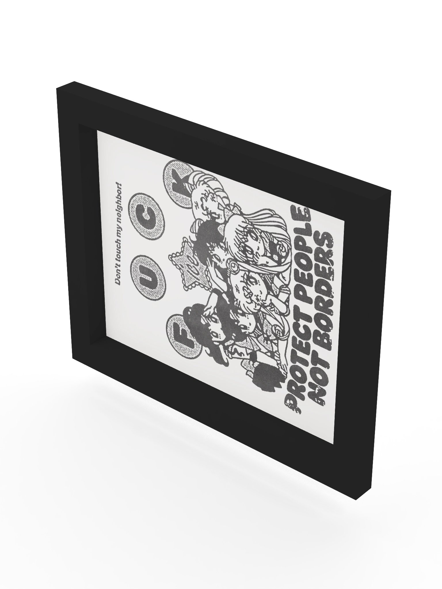PROTECT PEOPLE ! Framed Print. product image (8)