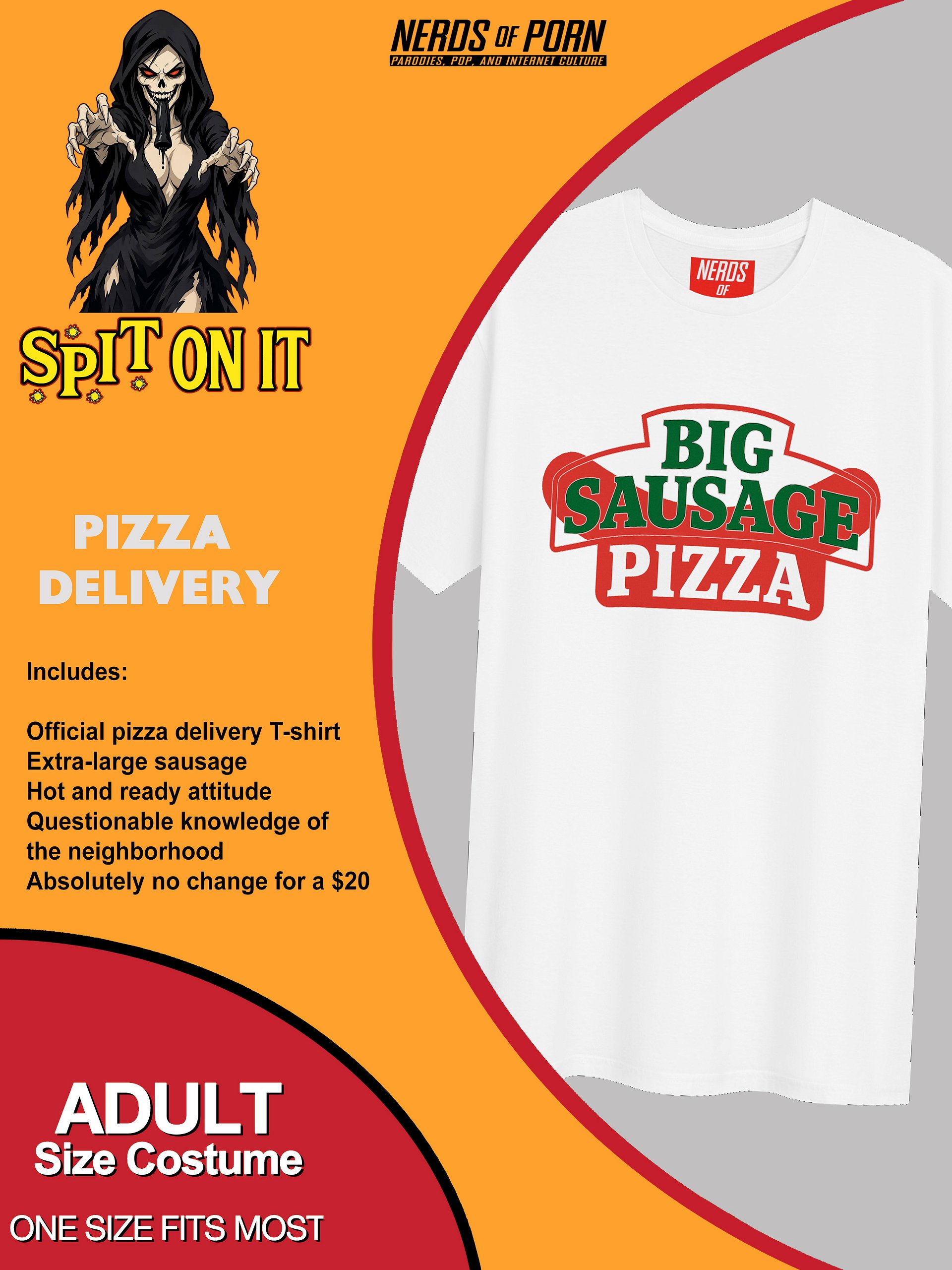 Spit On It Halloween Cosplay (Pizza Delivery) product image (1)