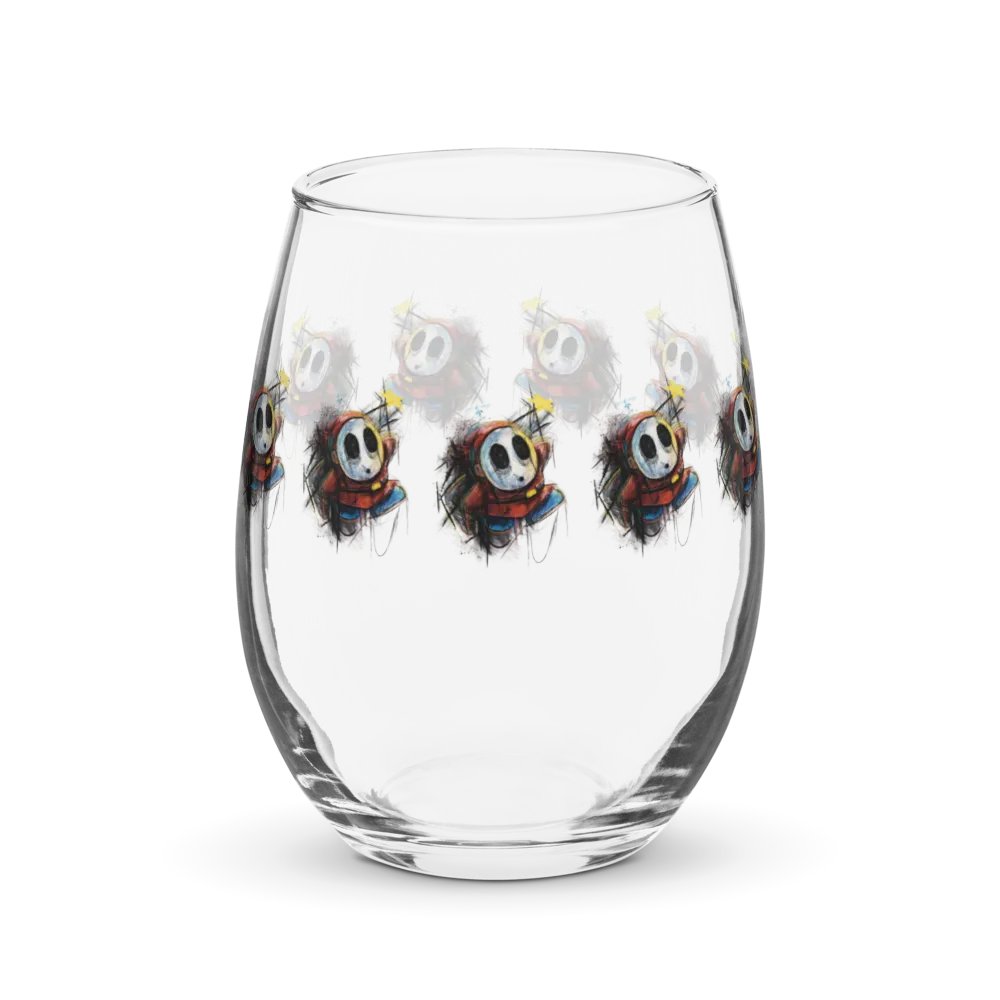 Shy Guy by StephyJ Stemless Wine Glass product image (1)