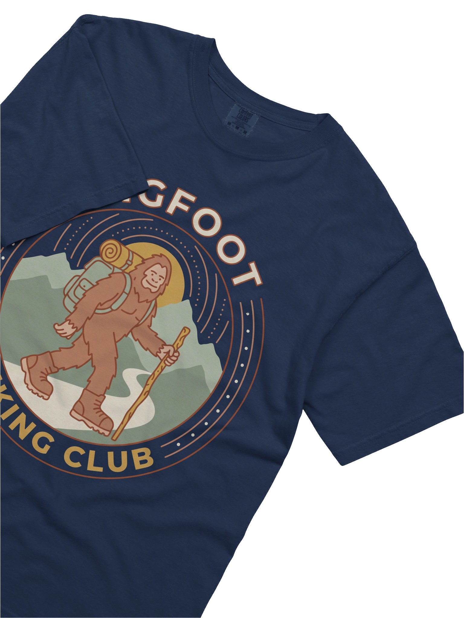 Bigfoot Hiking Club Shirt – Sasquatch Hiker Graphic Tee product image (6)