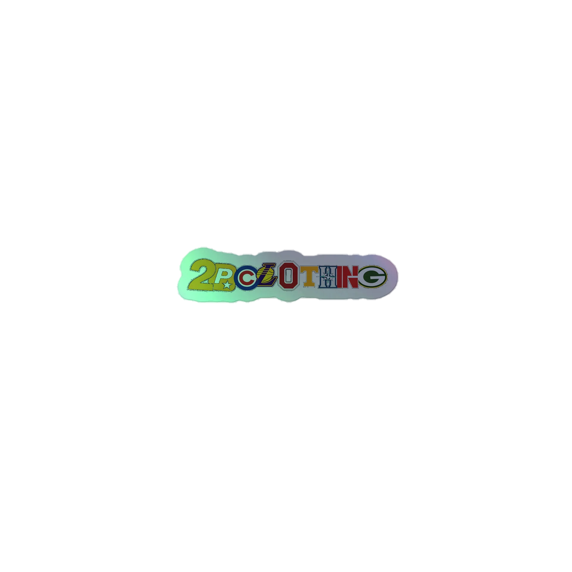 2P clothing Holographic Sticker Sheet product image (1)