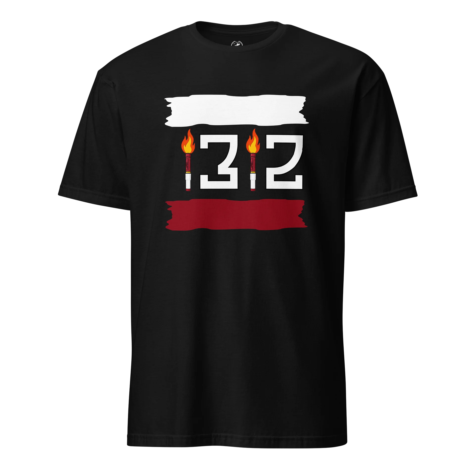 Tricou 1312 Alb și Vișiniu | Ultraşi în Peluze product image (1)