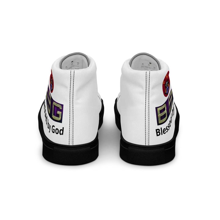 BBG White High Tops - Black Soles product image (2)