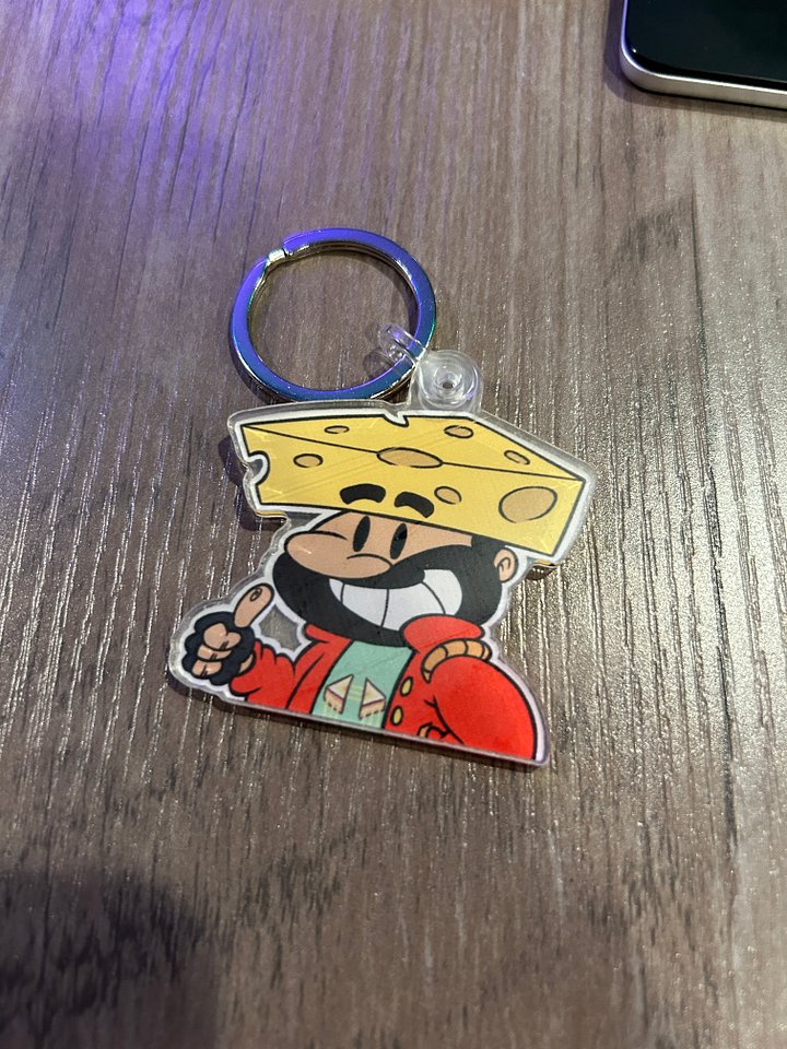 Retro Cheesehead Keychain product image (1)