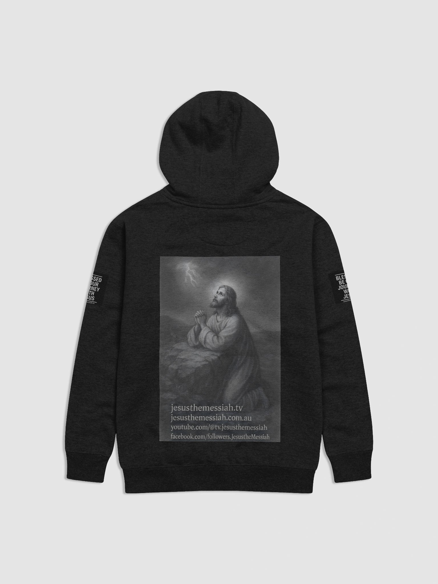 Jesus The Messiah Premium Hoodie – Blessed Journey Edition (Front & Back Print) product image (2)