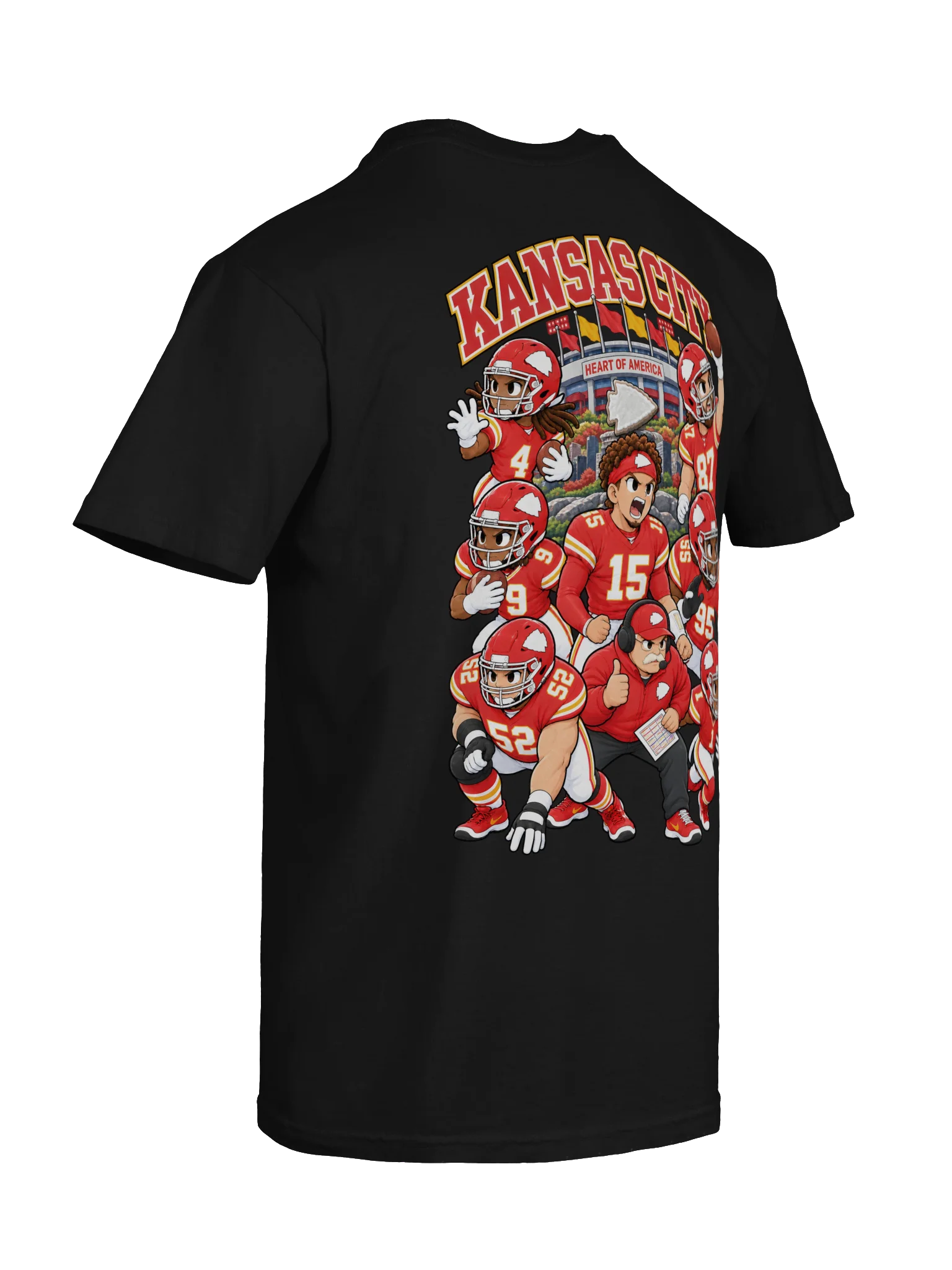 Kansas City Football 2026 Animated Player Back Print T-Shirt product image (12)