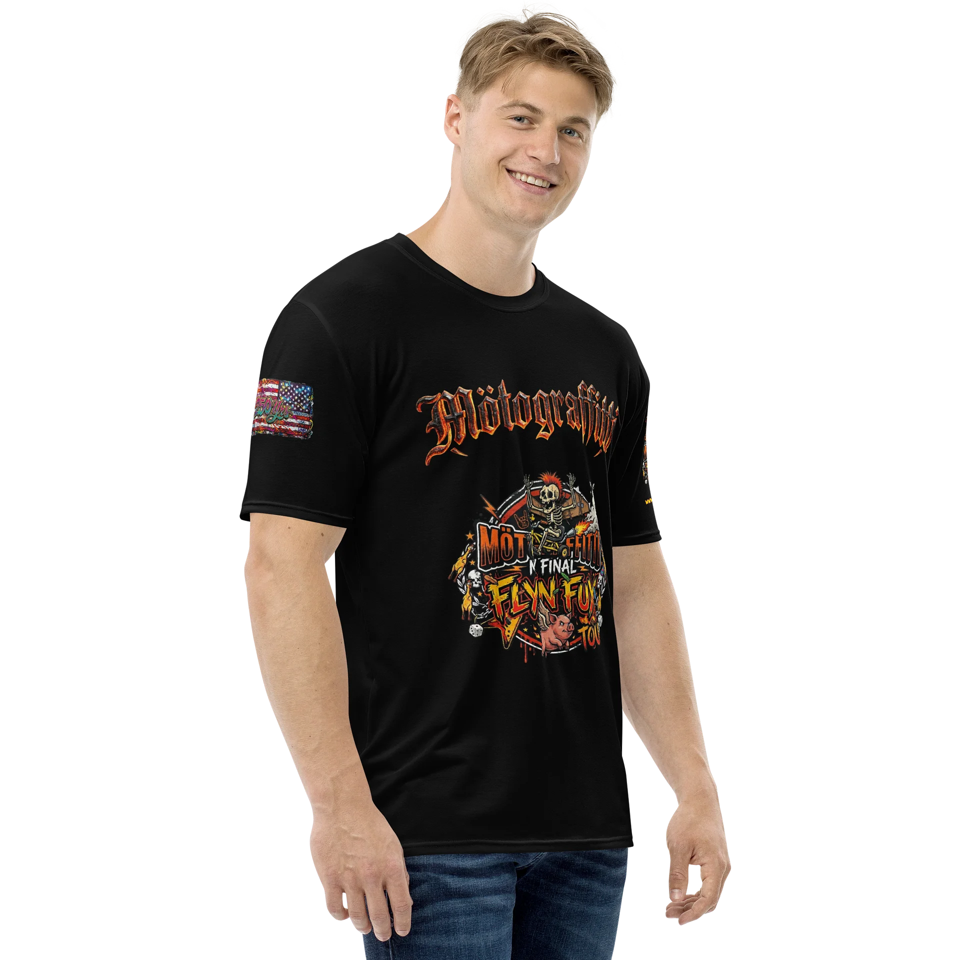 MötoGraffitti Final Flyin Fux Tour Ridin Tee product image (4)