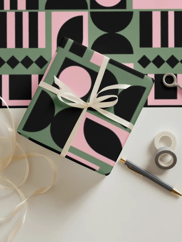 Geometric Pattern Wrapping Paper Sheets (3) product image (3)