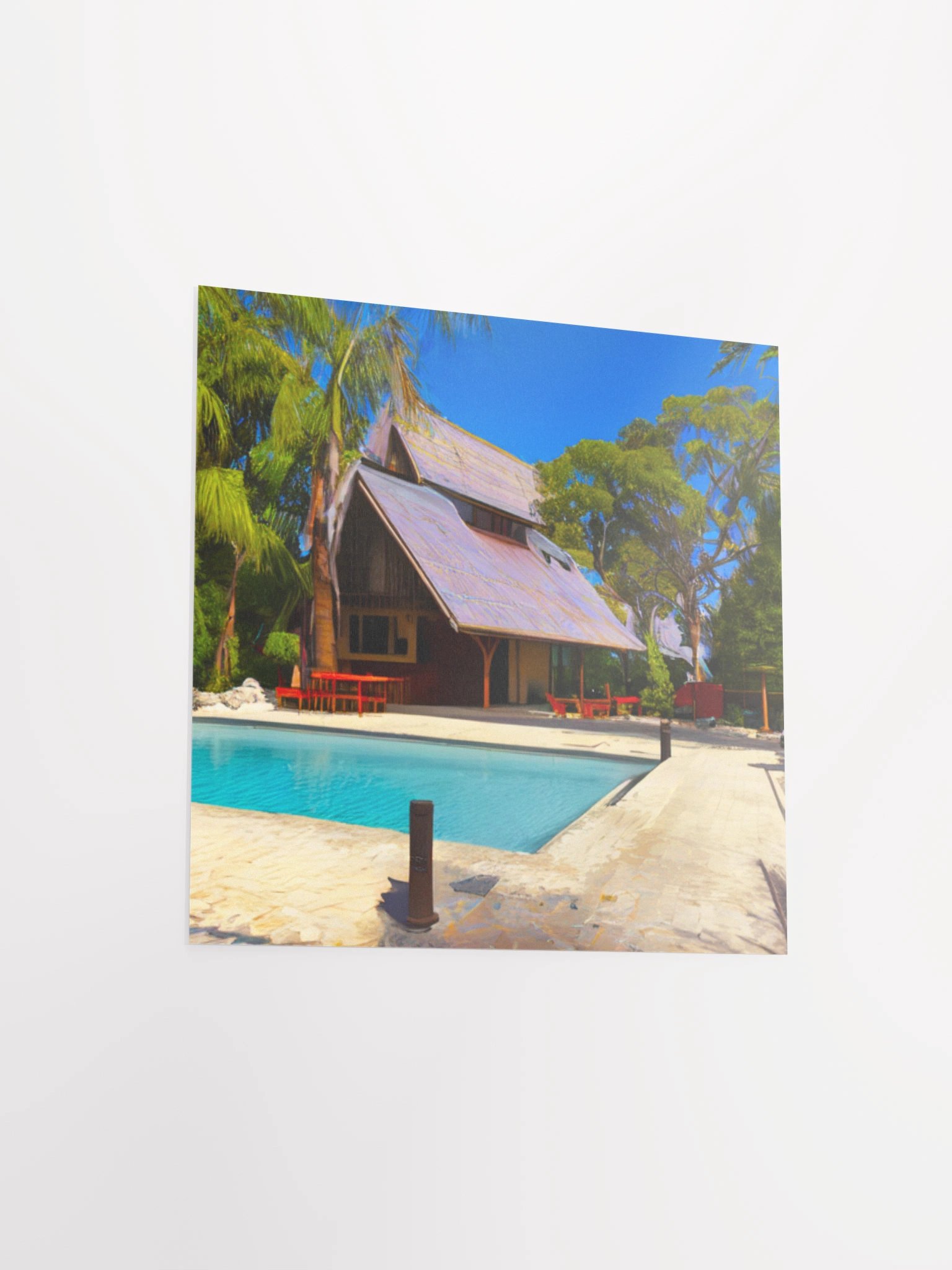 Tranquil A-Frame Retreat Poster product image (14)