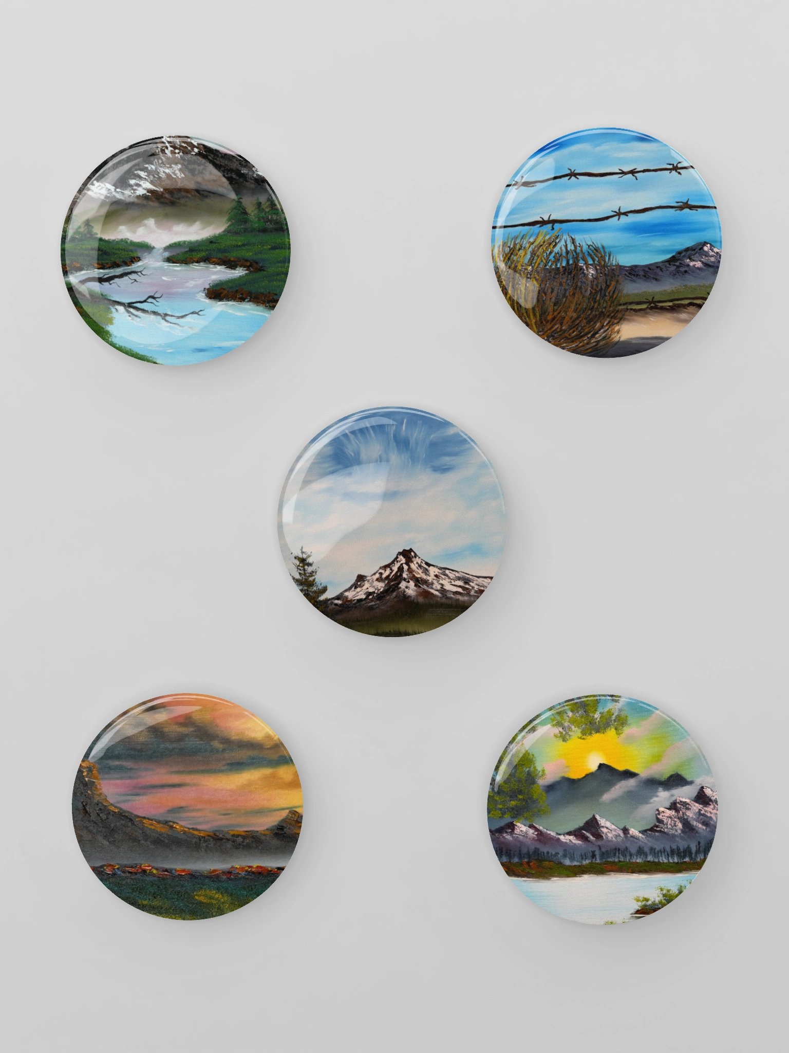 Art Button Pins - Mountain Vibes product image (1)