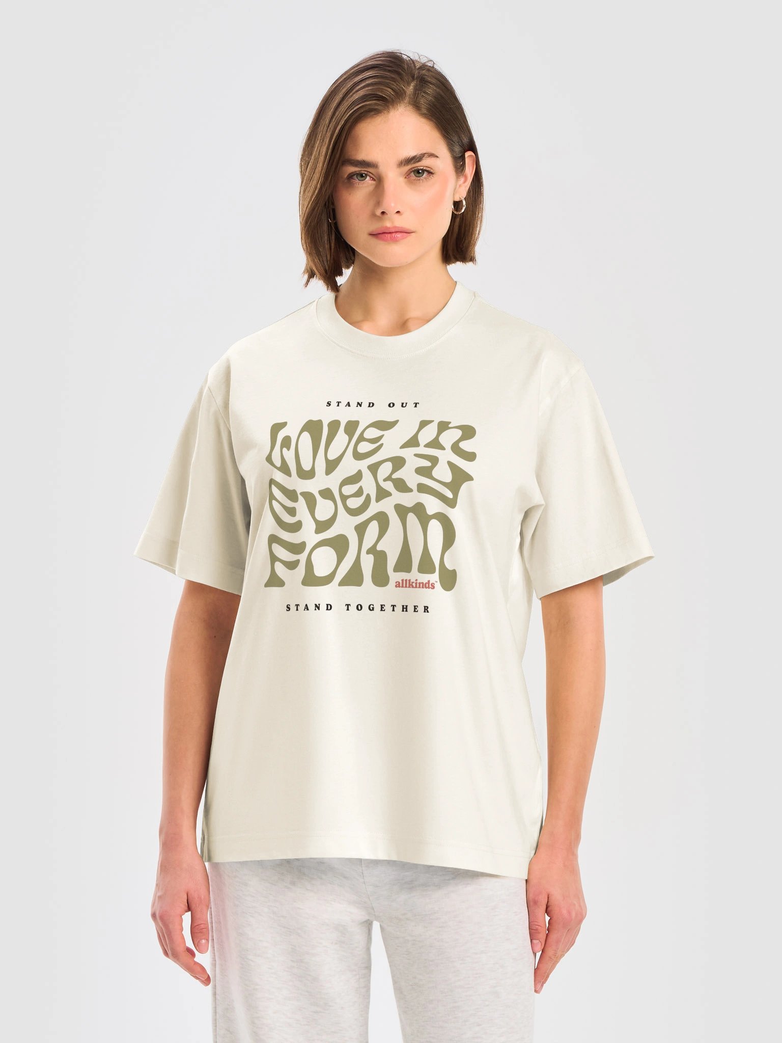 the 'love in every form' tee | light product image (4)