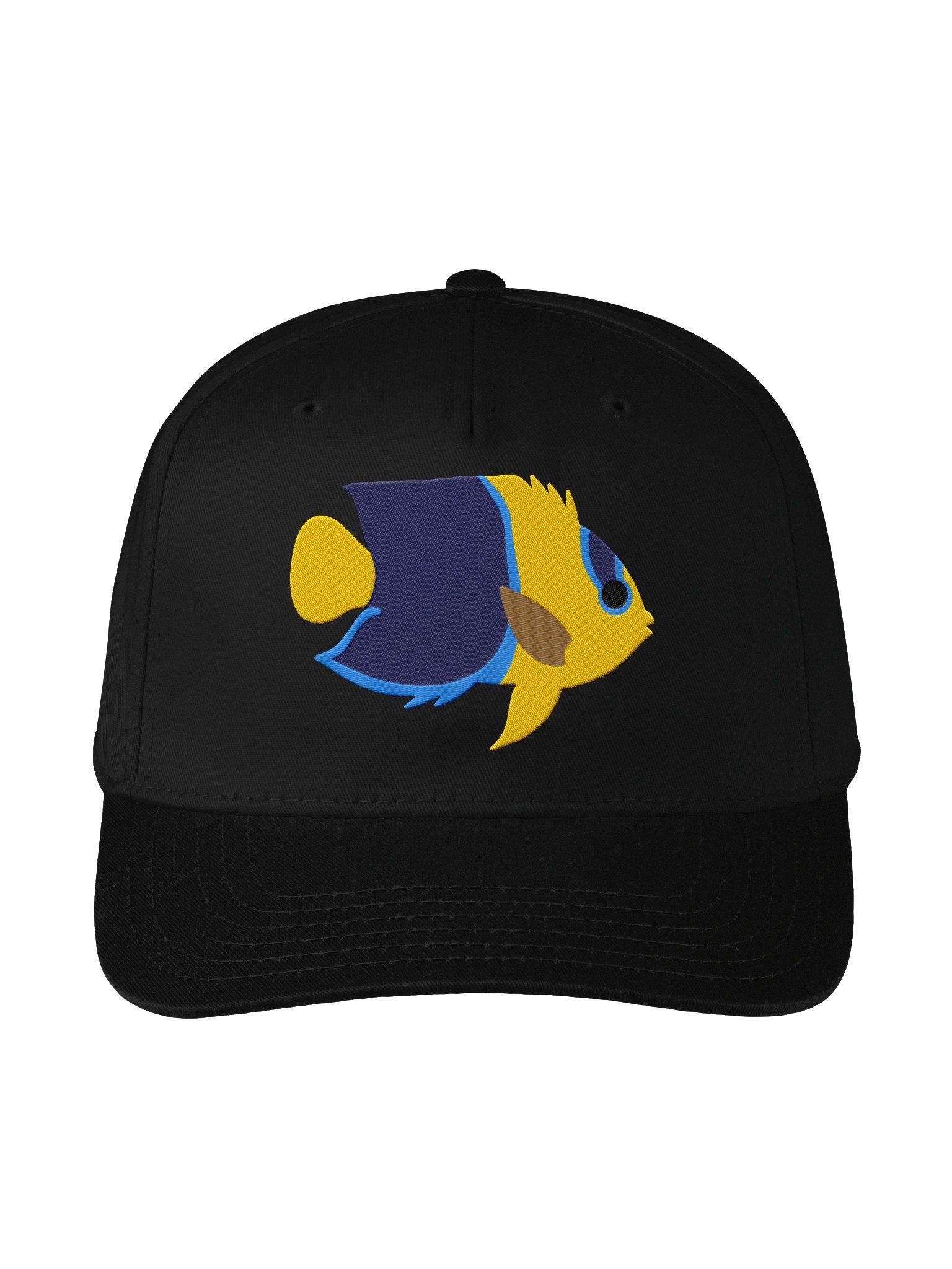 Bicolor Angelfish Mid-Profile Baseball Cap (Embroidered) for Reef and Marine Aquarium Lovers product image (1)