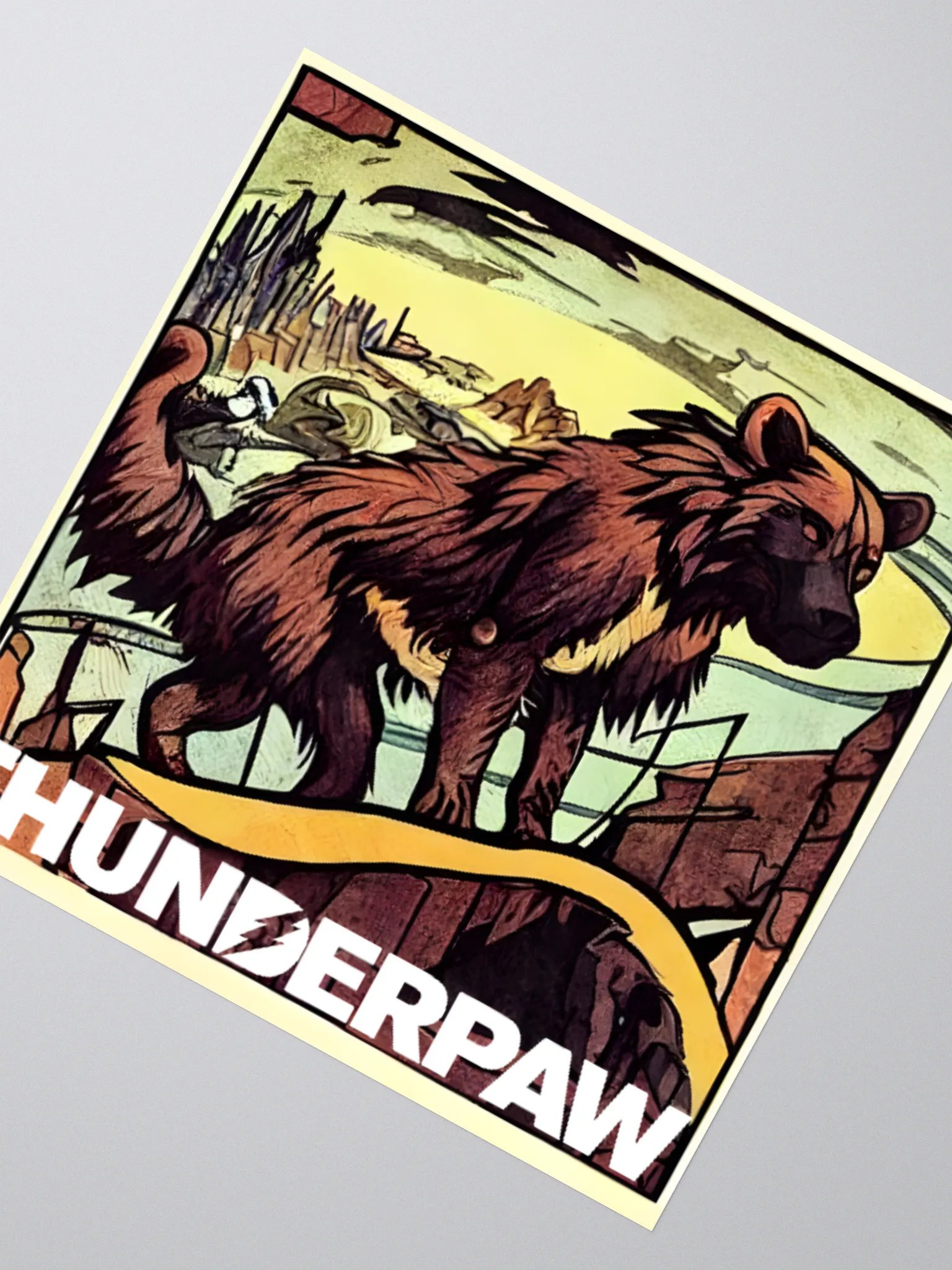 Thunderpaw Sticker 3 x 3 product image (2)