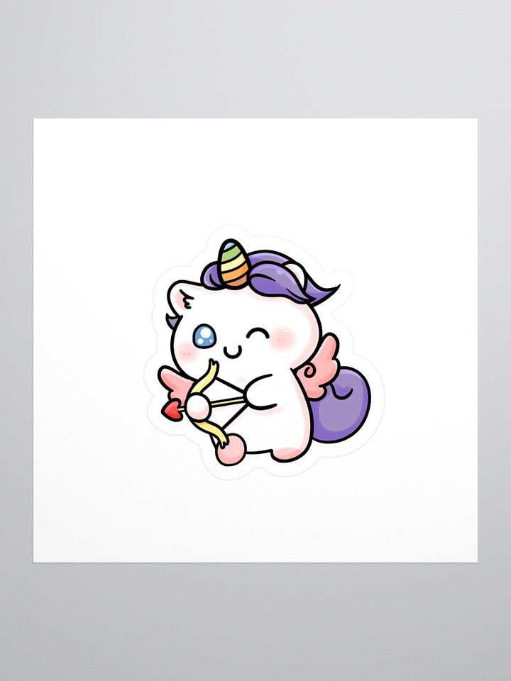 Love Struck Unicorn Kiss Cut Stickers product image (1)