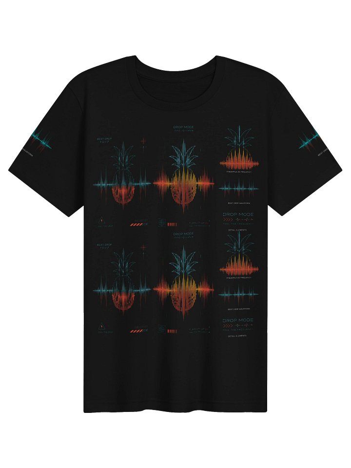 Pineapple Wave Tee — Drop Motif Tee by ValerieSkyler product image (1)