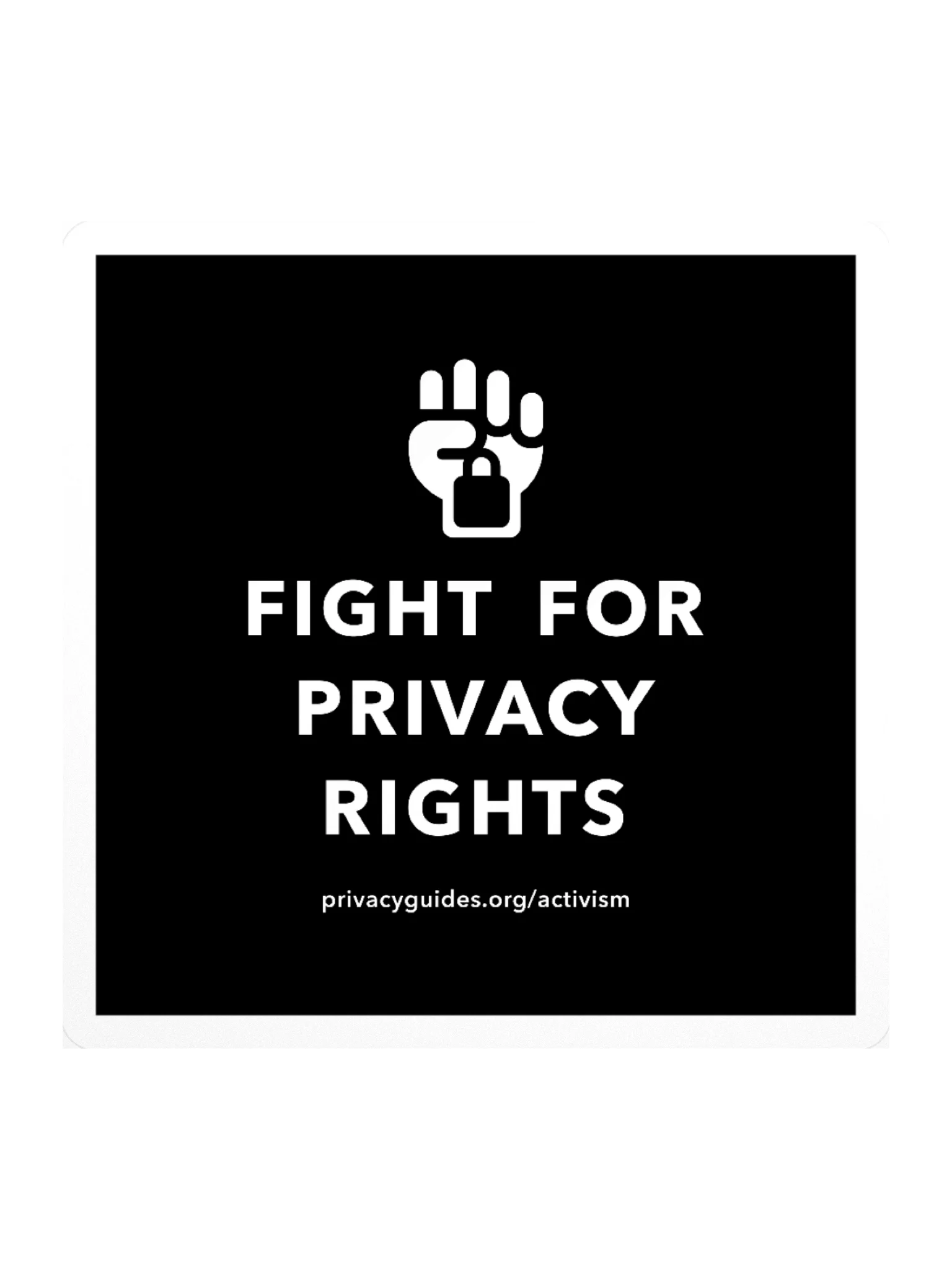 Fight for Privacy Rights - Sticker product image (1)