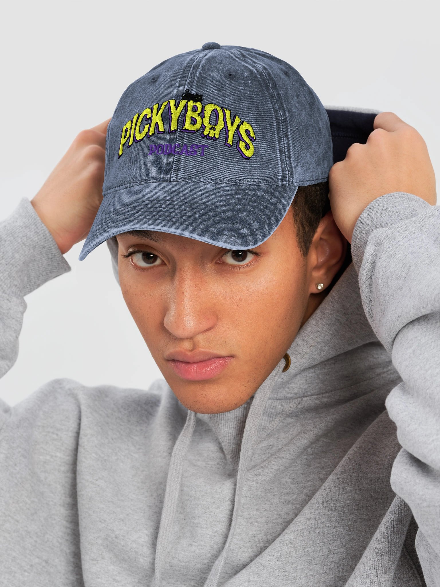 Black Cat Pod Dad Hat (3 Colors) product image (6)