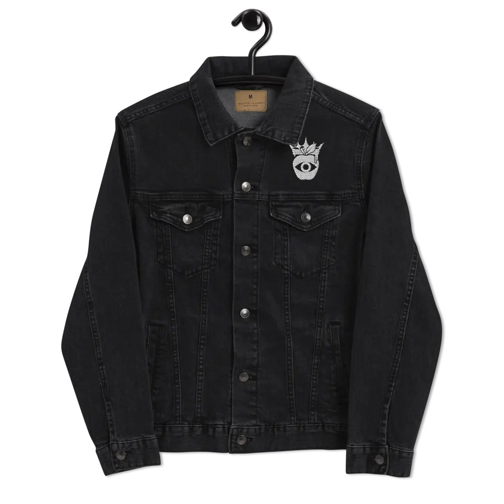Crowned Apple (White) ✦ Threadfast Denim Jacket product image (7)