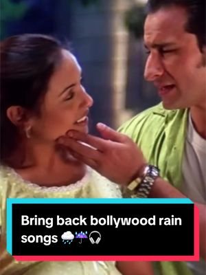 A petition to bring back Bollywood rain songs 🌧️☔️🎧 #bollywood #humtum #saifalikhan #ranimukherjee #bollywoodsongs 
