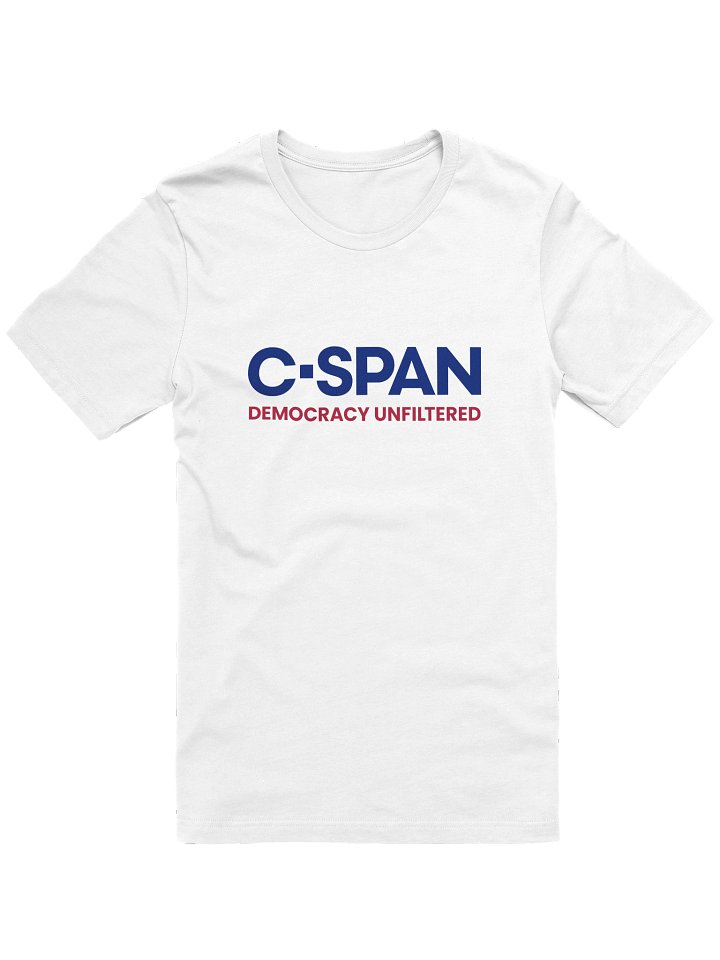 C-SPAN Democracy Unfiltered White T-shirt product image (1)
