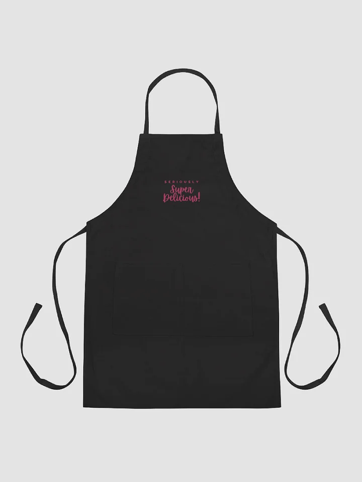 Super Delicious Embroidered Cooking Apron (Magenta) product image (2)