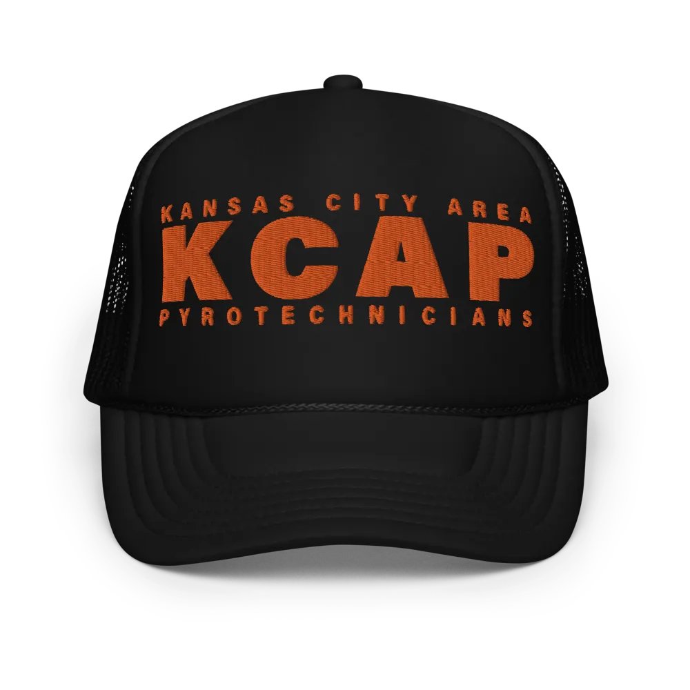 Embroidered Trucker Hat - Orange KCAP product image (1)