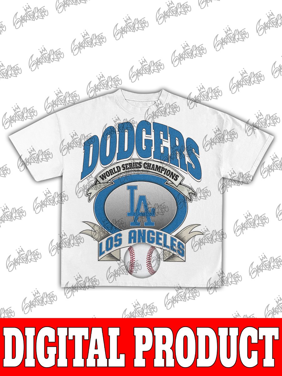 Los Angeles Dodgers World Series Champions Metallic Shield Graphic product image (2)