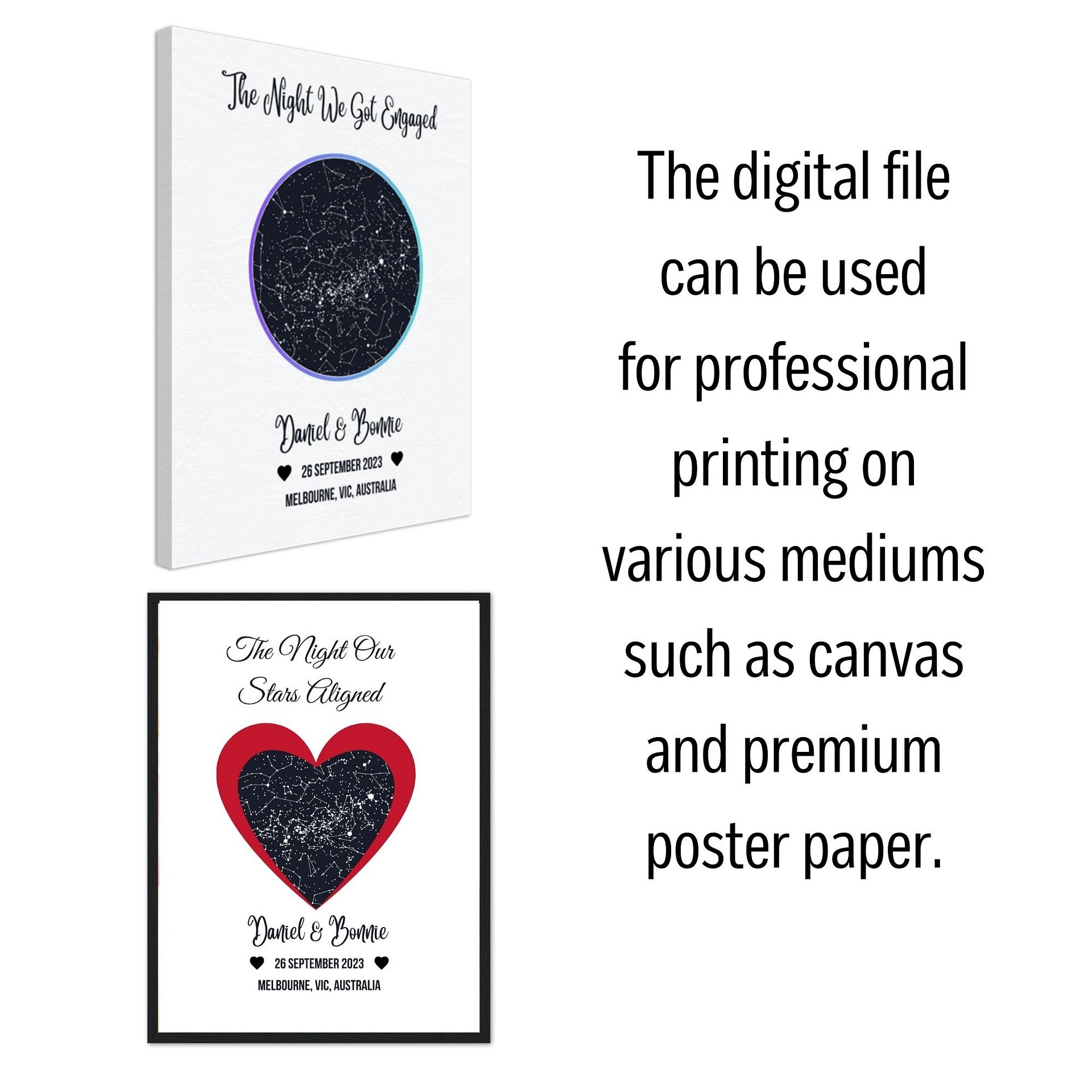 Personalised Star Map Canva Templates product image (8)