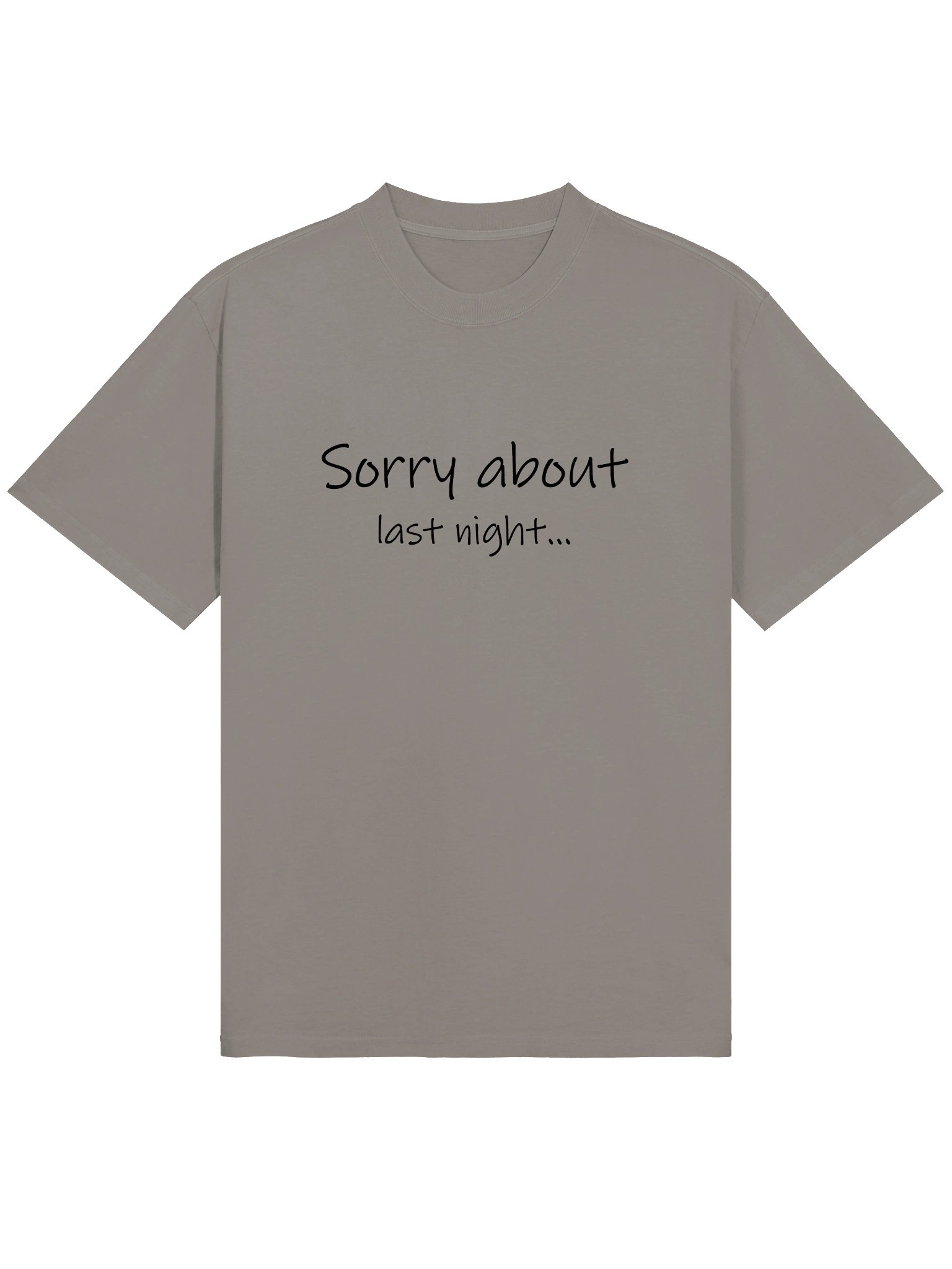 Sorry About Last Night AS Oversized Tee product image (3)