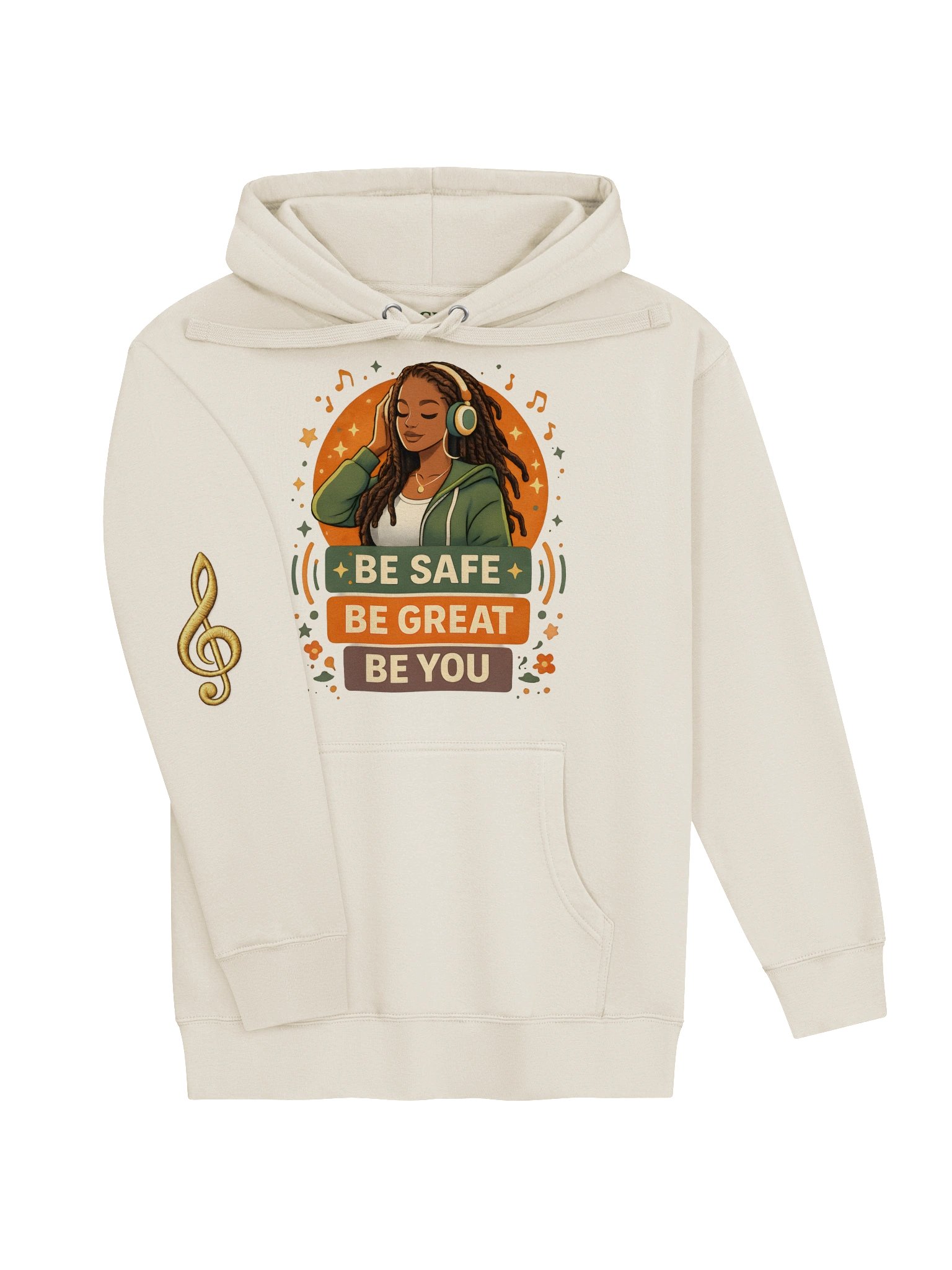 Be Safe Be Great Be You™ Music Lover Premium Hoodie product image (7)