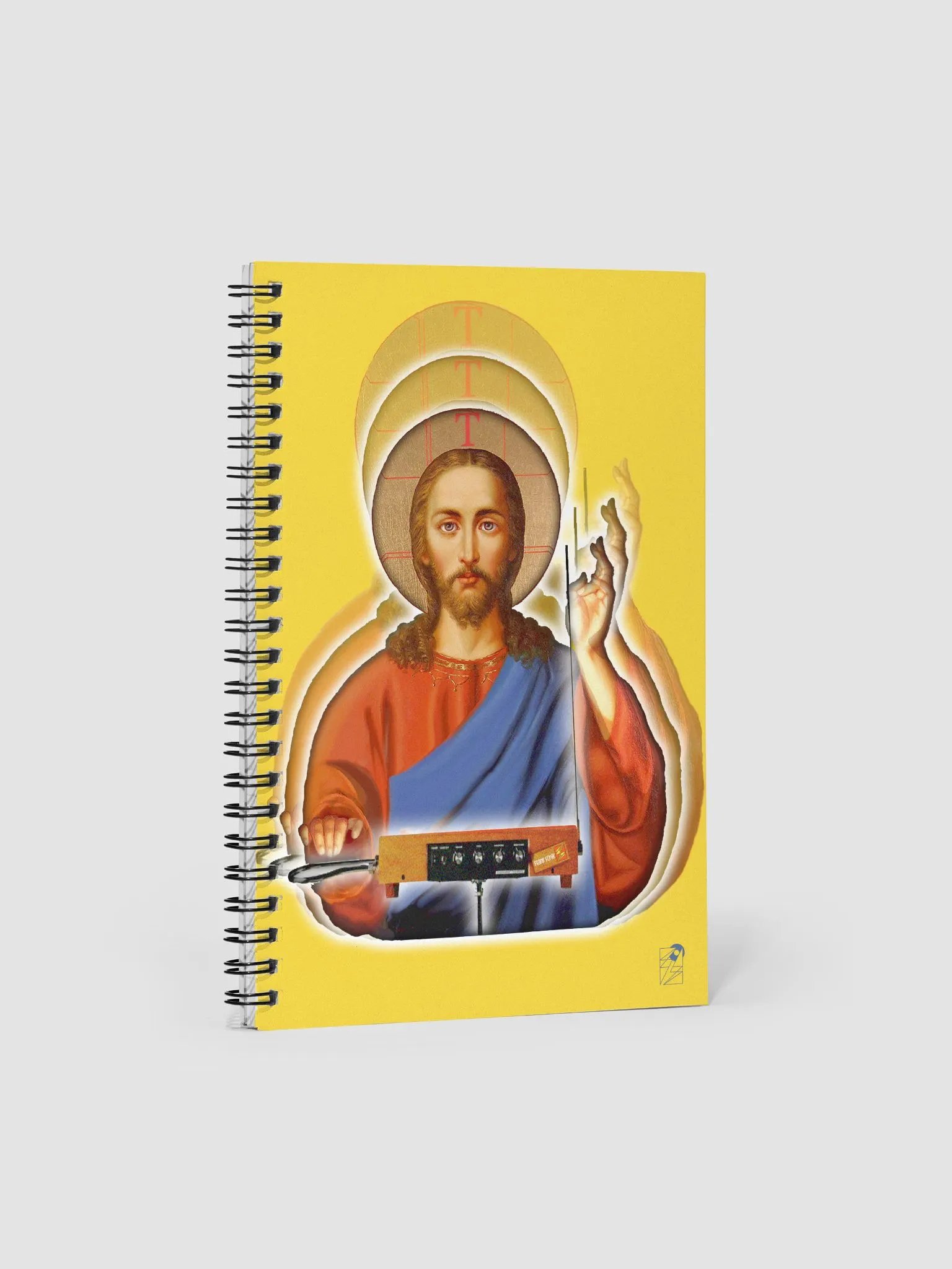 The Holy Theremin by Frank Fonik, EDM Techno Spiral Notebook product image (3)