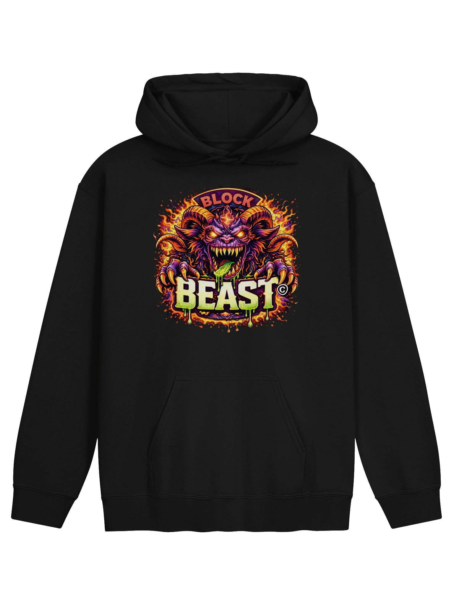 BLOCK BEAST — Neon Fury Hoodie product image (1)