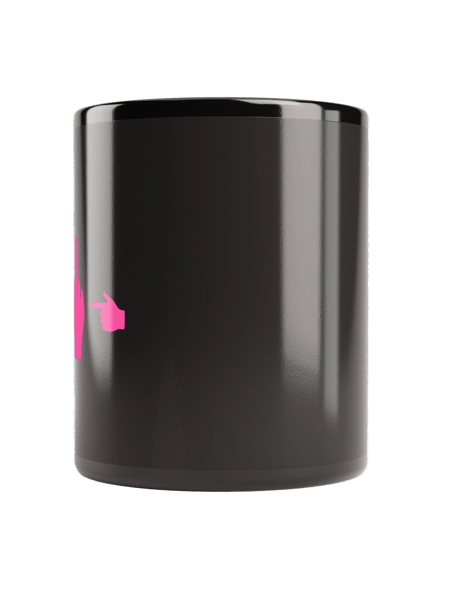 No ShopCo Middle Finger Black Mug - Pink Artwork product image (8)