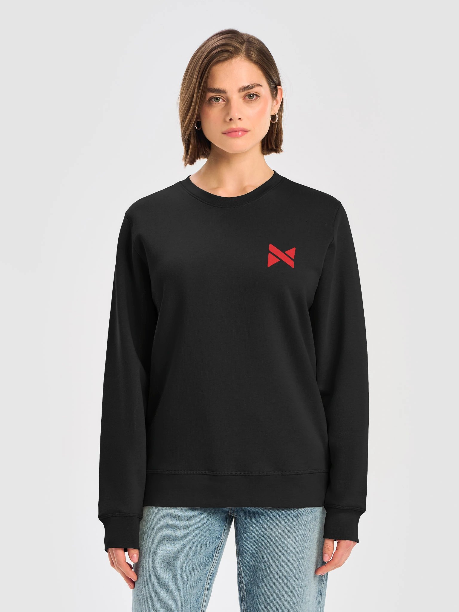 AQRA Red Symbol Unisex Organic Sweatshirt product image (1)