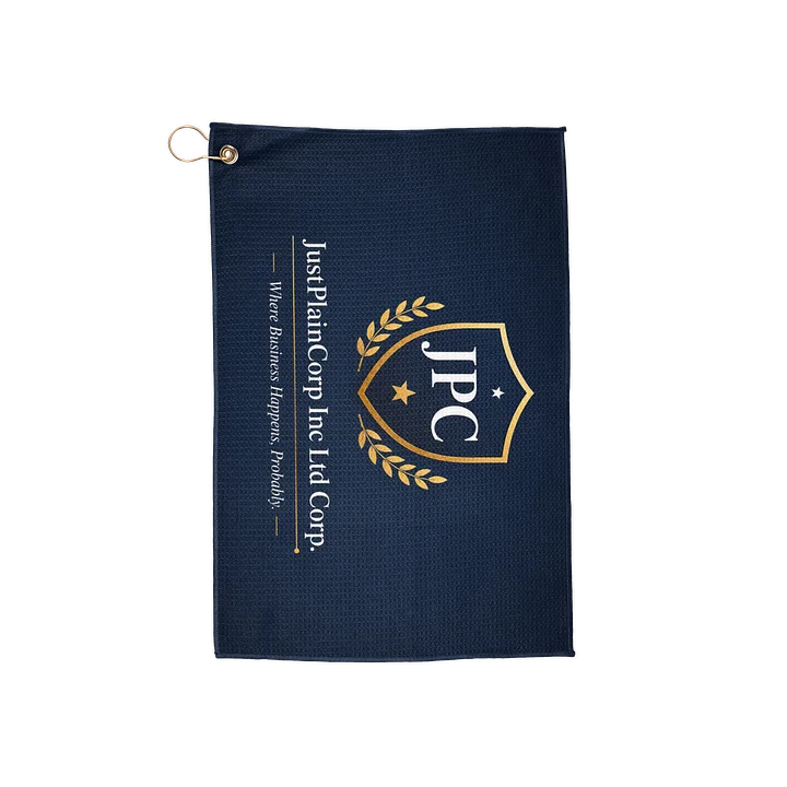 JustPlainCorp Inc Ltd Corp Crest Golf Towel product image (1)