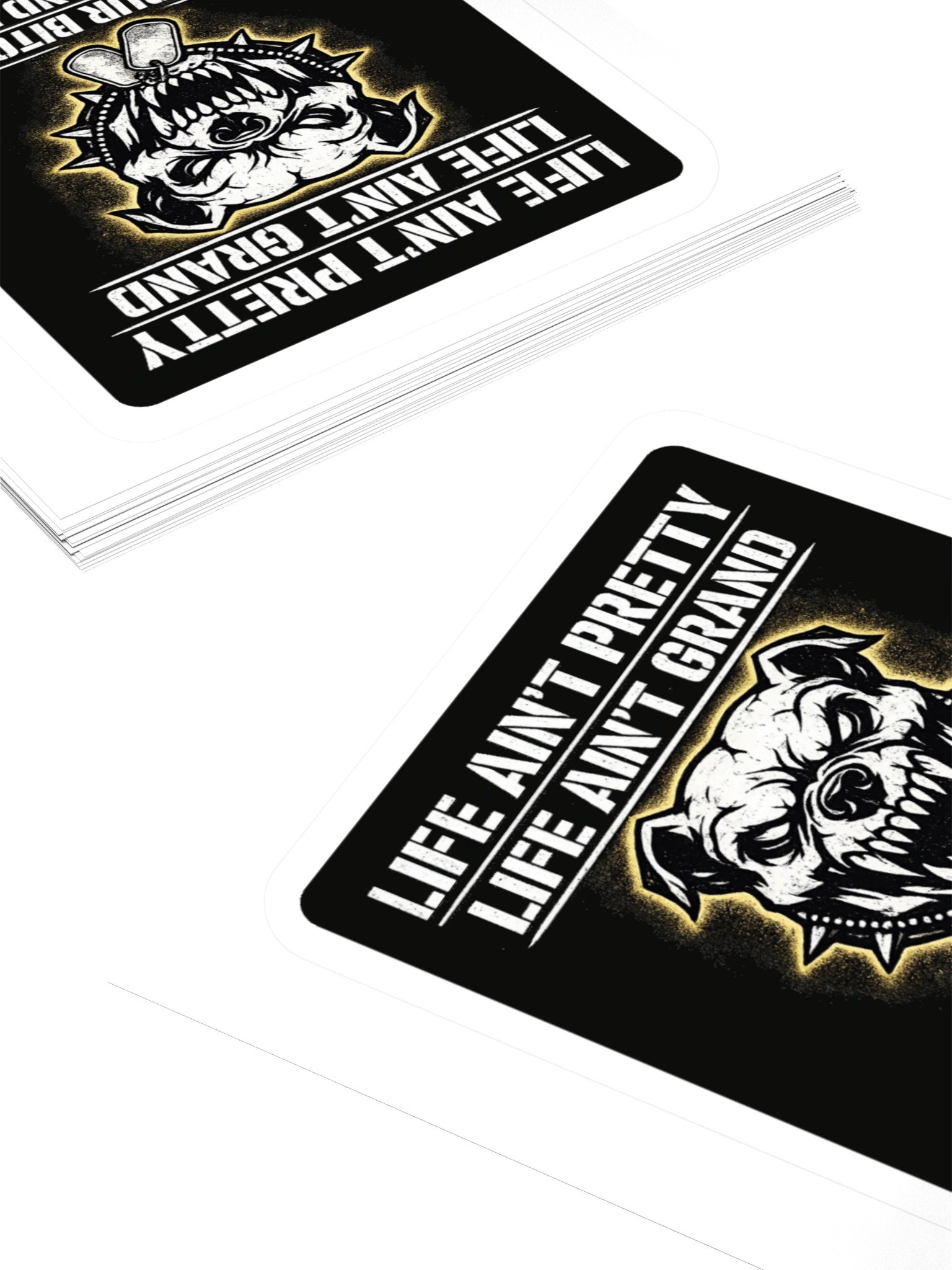 Devil Dogs on the Hunt "Life Ain't Pretty" Sticker product image (16)