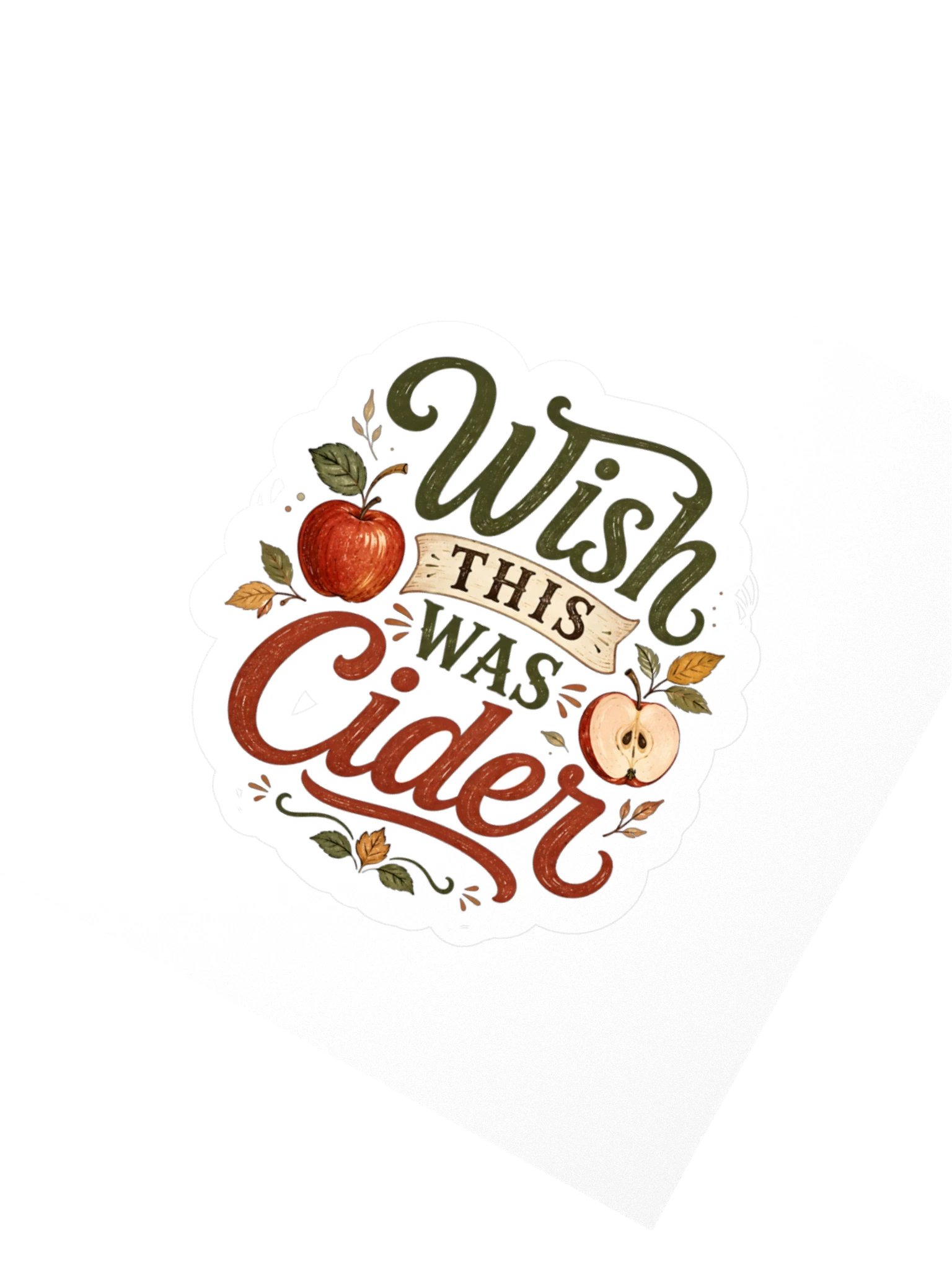 Wish This Was Cider Sticker product image (2)