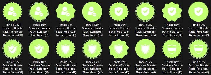 Super Huge GREEN Role Icon Pack product image (2)