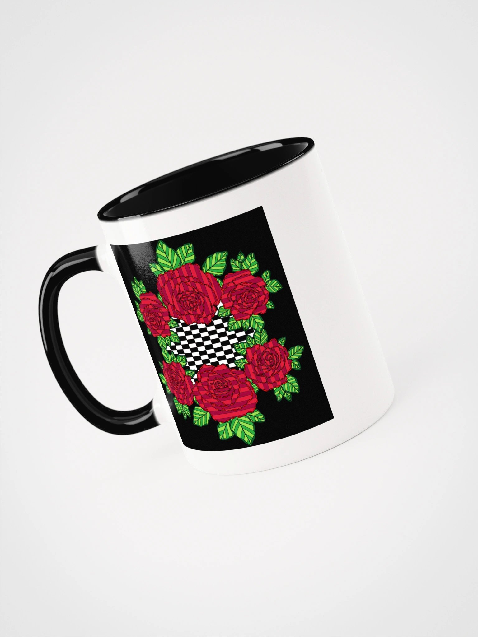 Ceramic Mug w/ Colors (Rose-Black) product image (24)
