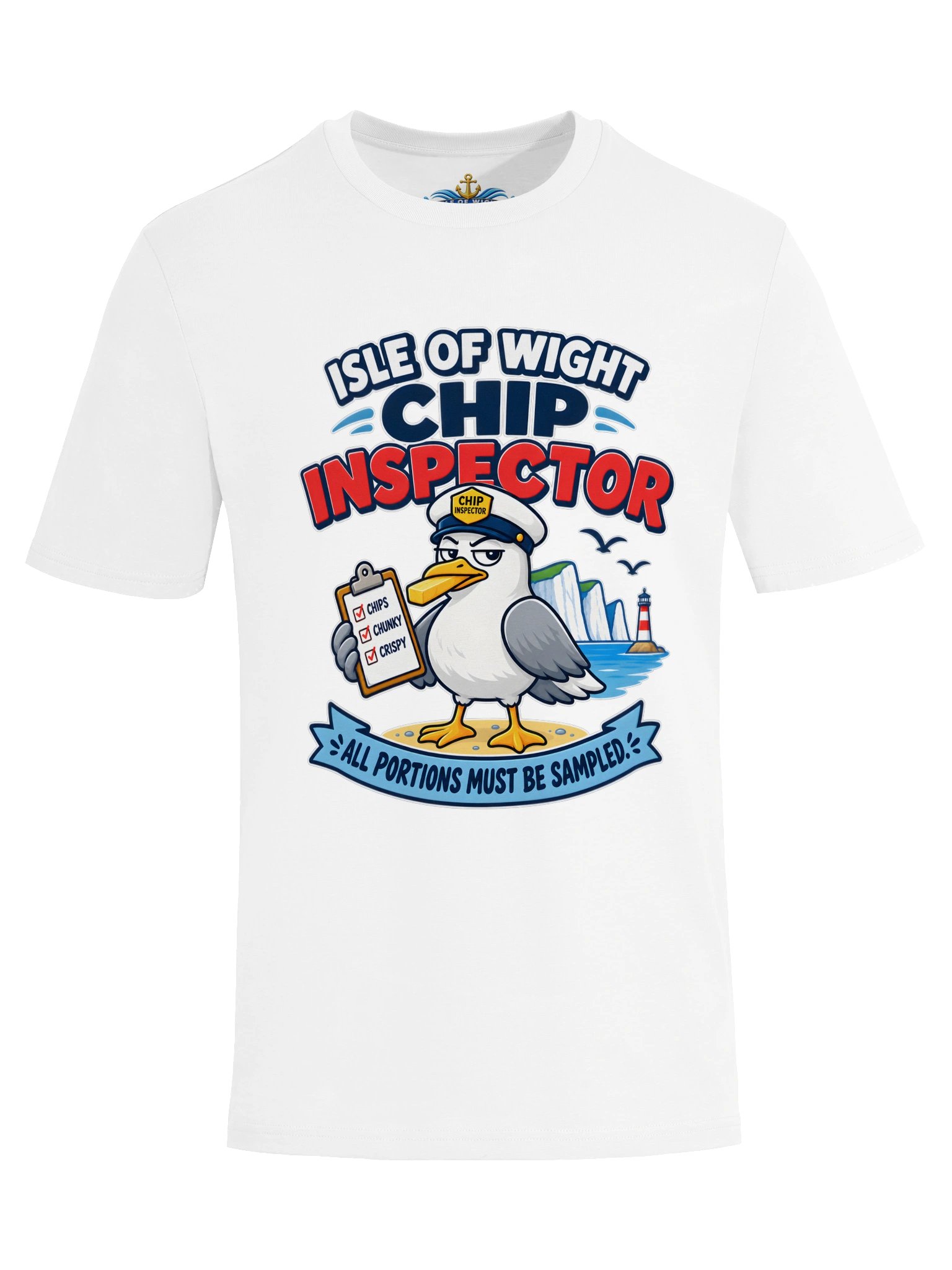 Isle of Wight Chip Inspector Unisex Organic T-Shirt product image (5)