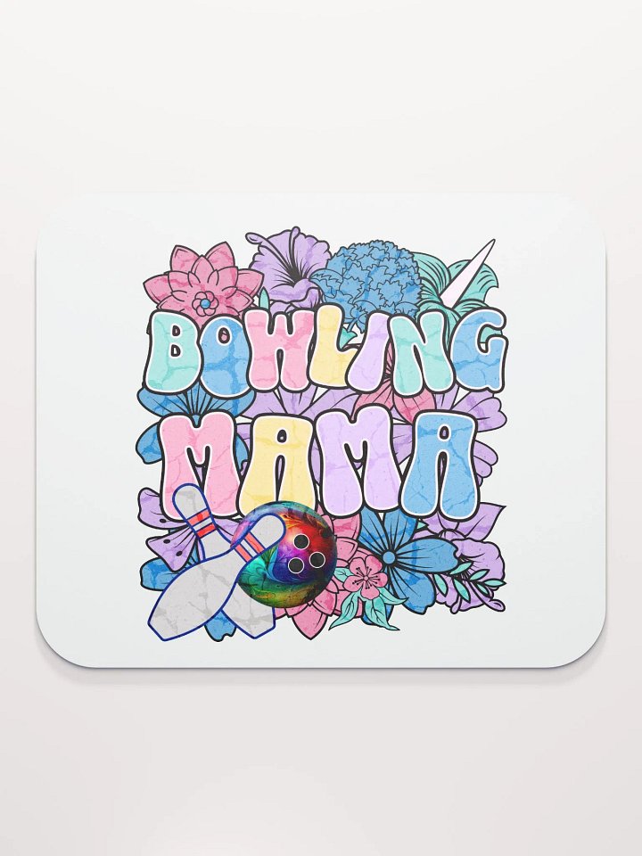 Bowling Mama Floral Blooming Mouse Pad product image (2)