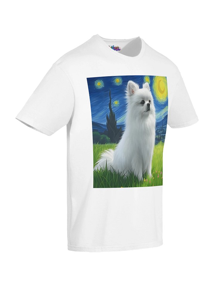 White Pomeranian Impressionist - Softstyle Tee product image (2)