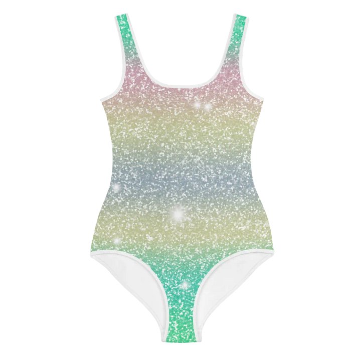 Glitter Unicorn Texture Design Youth Swimsuit (1) product image (1)