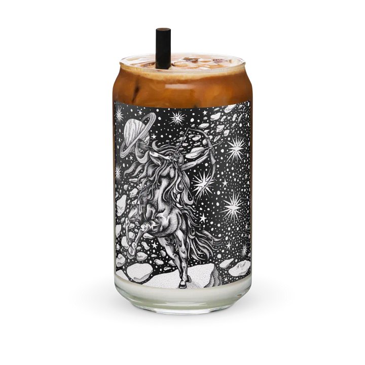 Sagittarius Zodiac Can-Shaped Glass product image (2)