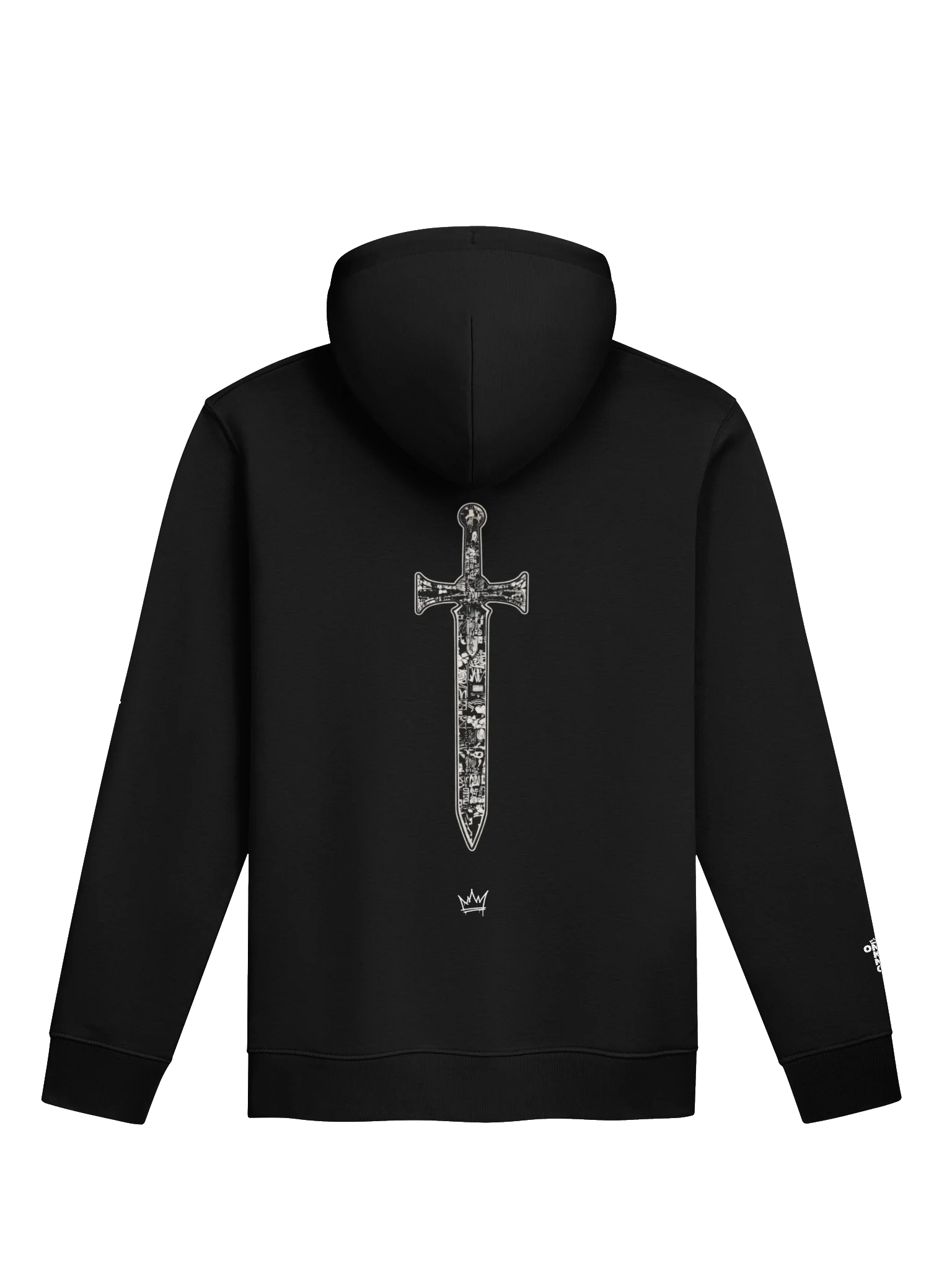ONE KING Crusader Oakeshott 100% Organic Cotton Premium Street Hoodie with embroidered sleeve logo product image (1)