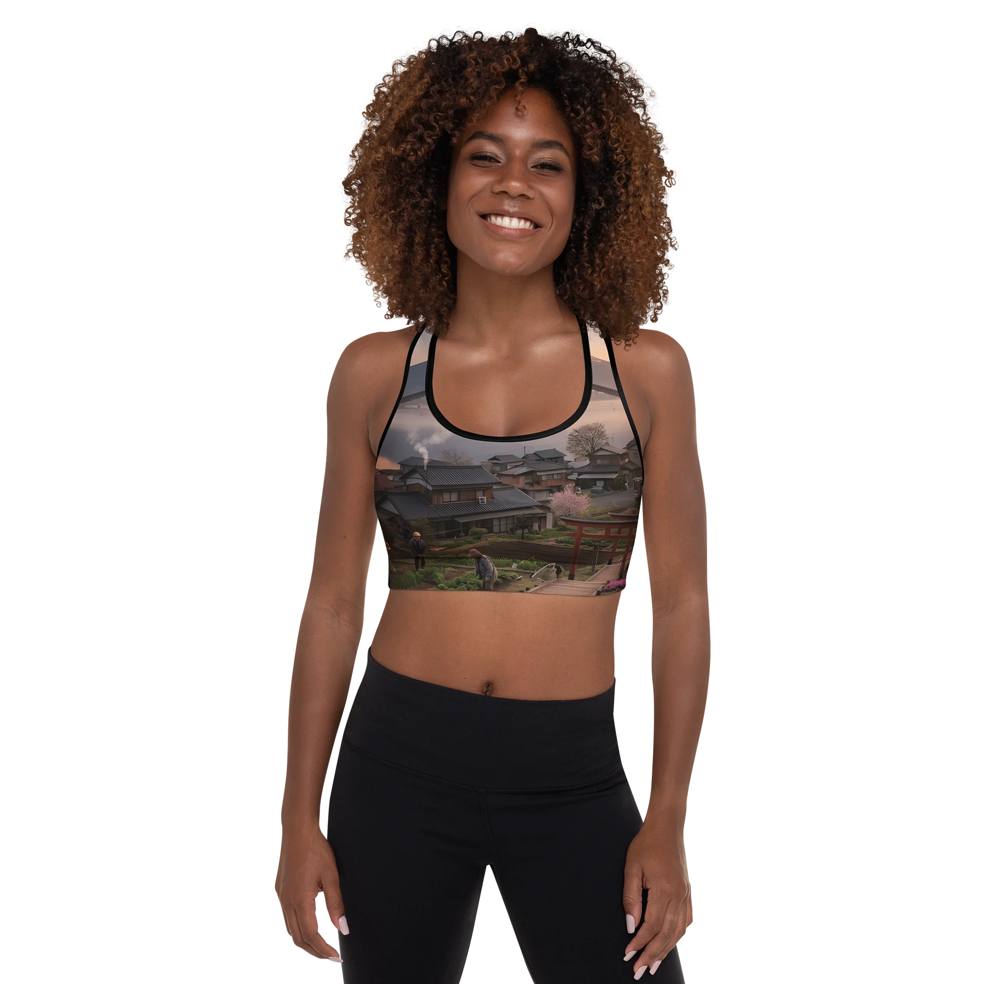Mount Fuji Padded Sports Bra | Moisture-Wicking Workout Top product image (6)