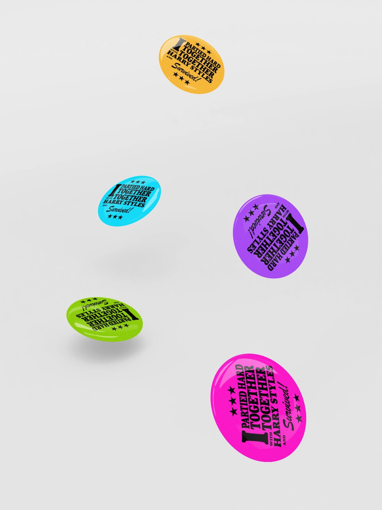 Partied Together Together Pin Buttons product image (5)